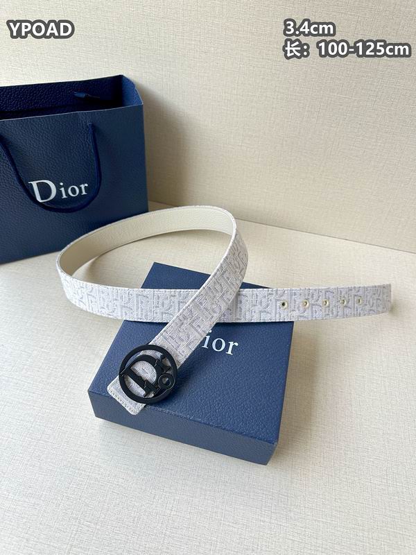 Dior belt 34mmX100-125cm 8L08